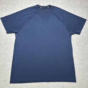 Rhone‎ Performance Shirt Men's XL Navy Blue Athletic Lightweight Breathable